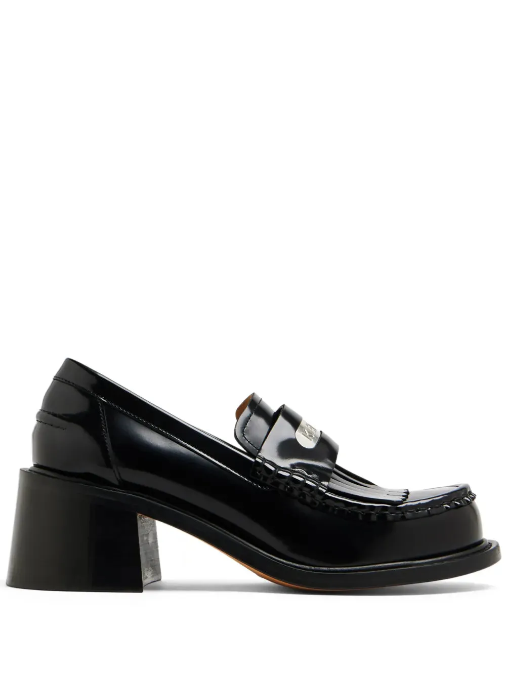 Kenzo logo-plaque leather loafers