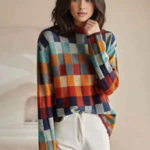 Knitted Aura™ | Women's Warm Collar Pullover | Cozy Knit Fabric, Stylish Design & Comfortable Fit