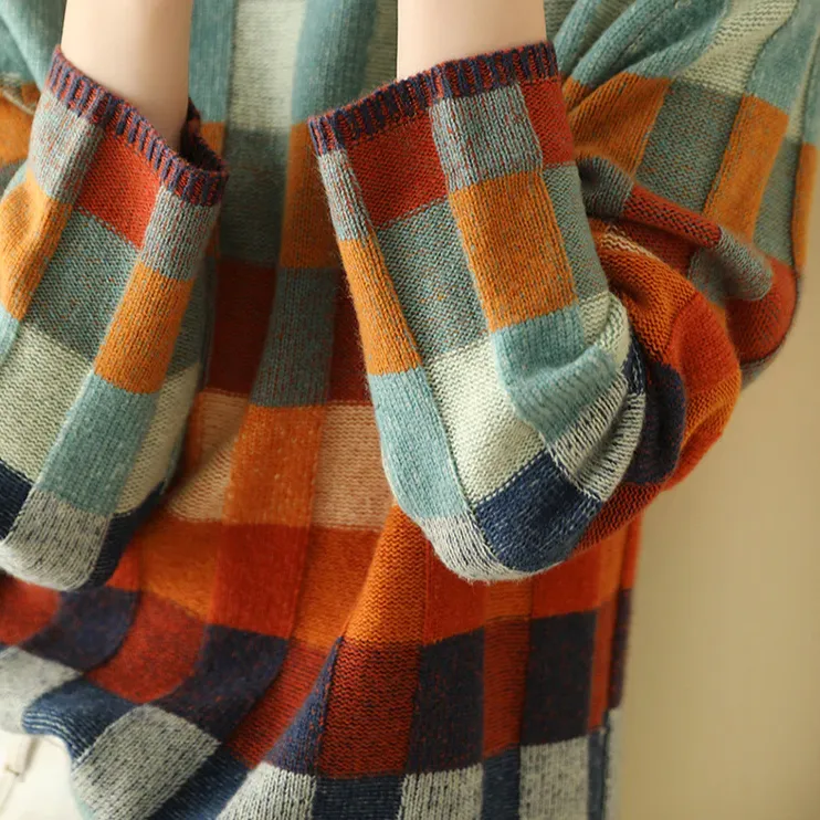 Knitted Aura™ | Women's Warm Collar Pullover | Cozy Knit Fabric, Stylish Design & Comfortable Fit
