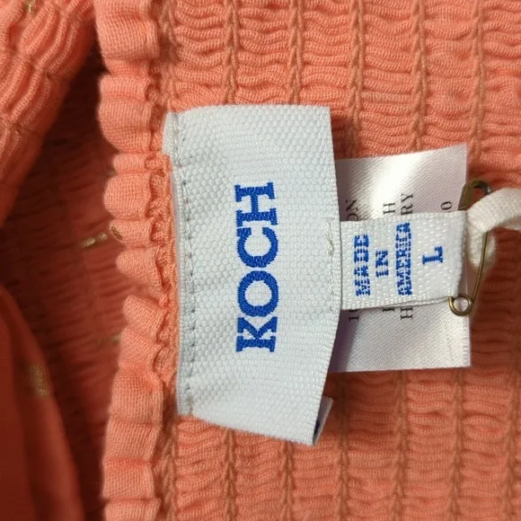Koch NICOLE SKIRT CORAL FLEUR Women's Large Coral Skirt