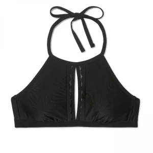 Kona Sol Women's Scallop High Neck Keyhole Bikini Top