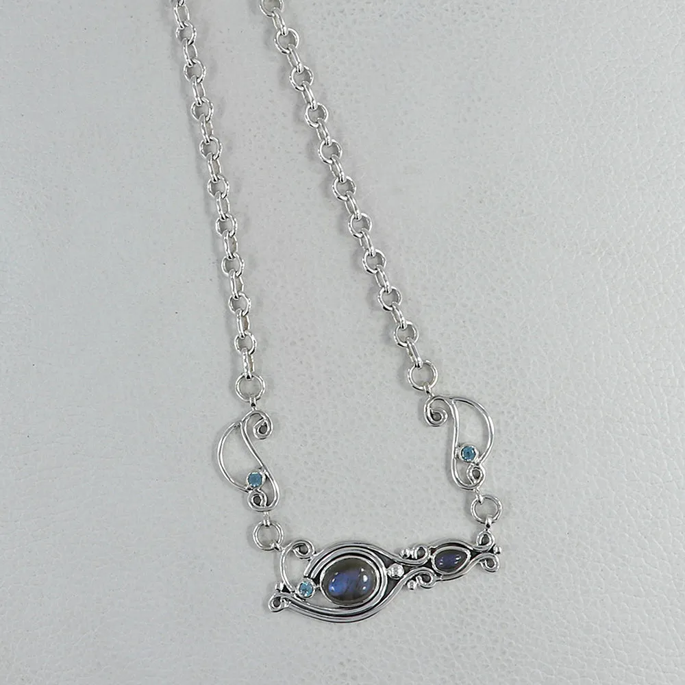 Labradorite Necklace Jewelry - Women's Trendy Necklace