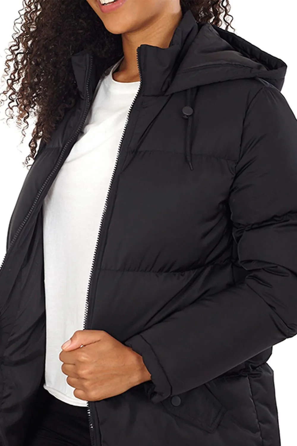 Ladies Winter Long Hooded Jacket