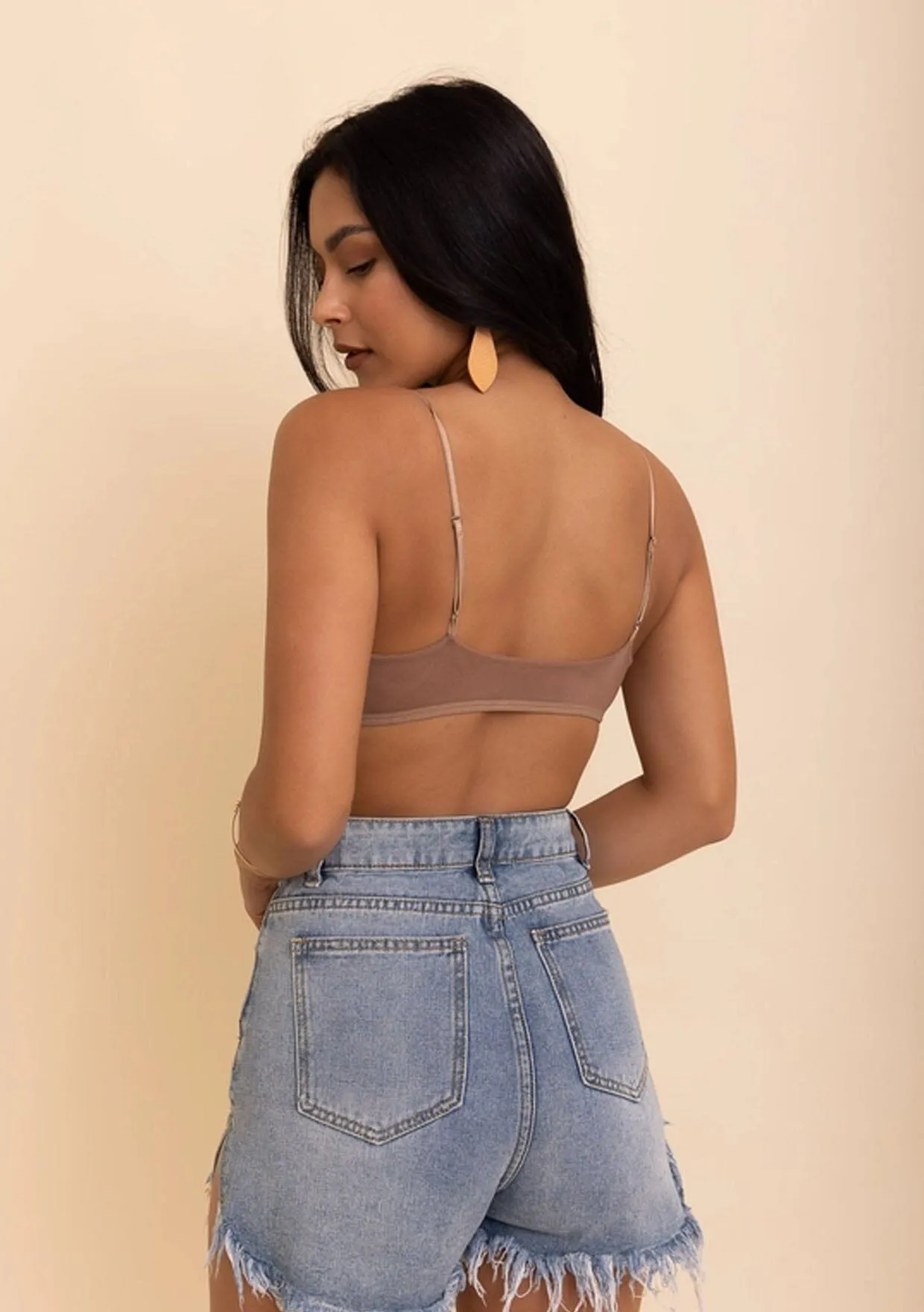 Leto Accessories Mesh Bralette