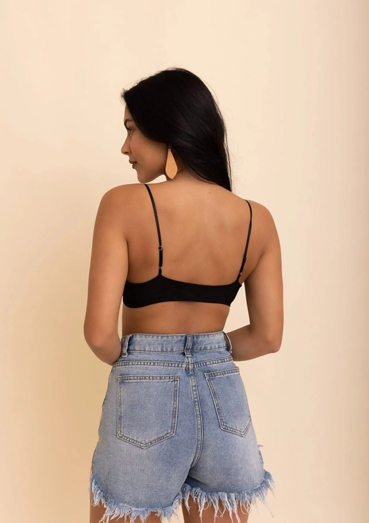 Leto Accessories Mesh Bralette