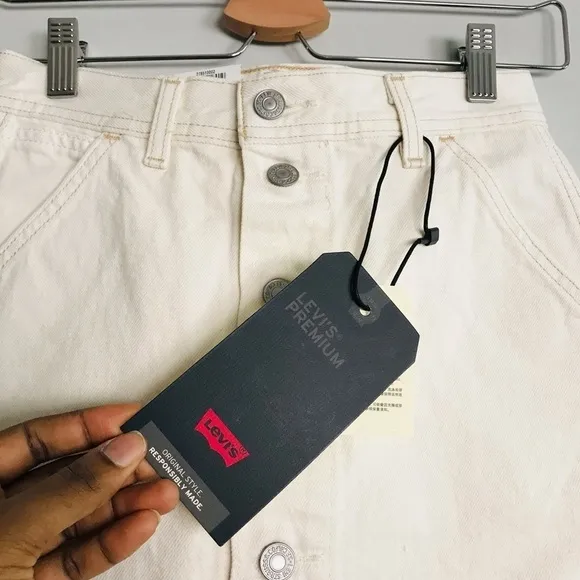 Levi's Premium Button Front Utility Skirt 24