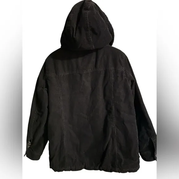 Levi's Women's The Mia Corduroy Oversized Hooded Sherpa Trucker Jacket sz Medium