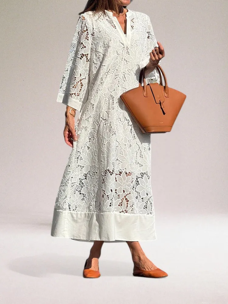 Liliana® | Luxurious lace maxi dress