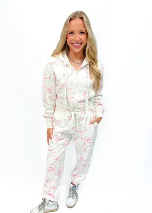 Love Shack Fancy Pierra Crop Hoodie - Pastry Pink
