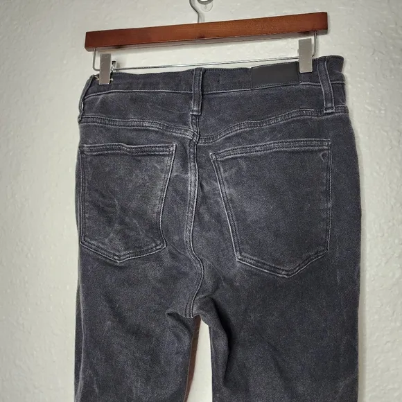 Madewell 10&quot; High-Rise Skinny Jeans in Starkey Wash Black Women's Size 30