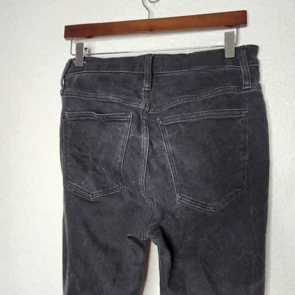 Madewell 10&quot; High-Rise Skinny Jeans in Starkey Wash Black Women's Size 30