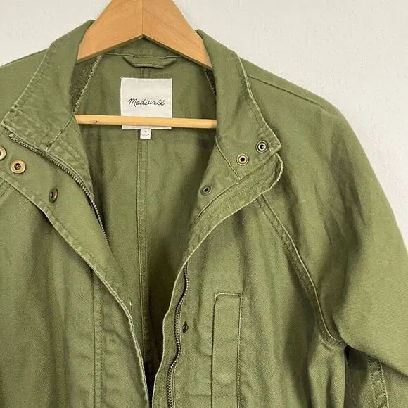 Madewell Desert Olive Green Northover Military Jacket Women's Size Small