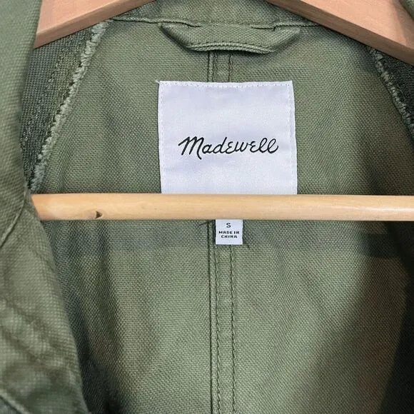 Madewell Desert Olive Green Northover Military Jacket Women's Size Small