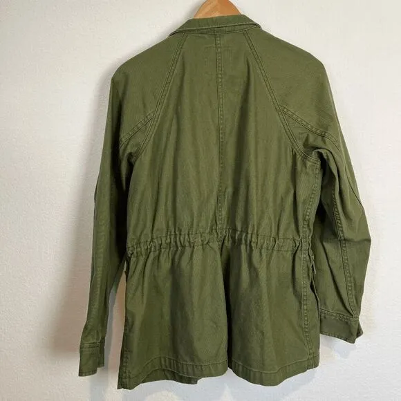 Madewell Desert Olive Green Northover Military Jacket Women's Size Small