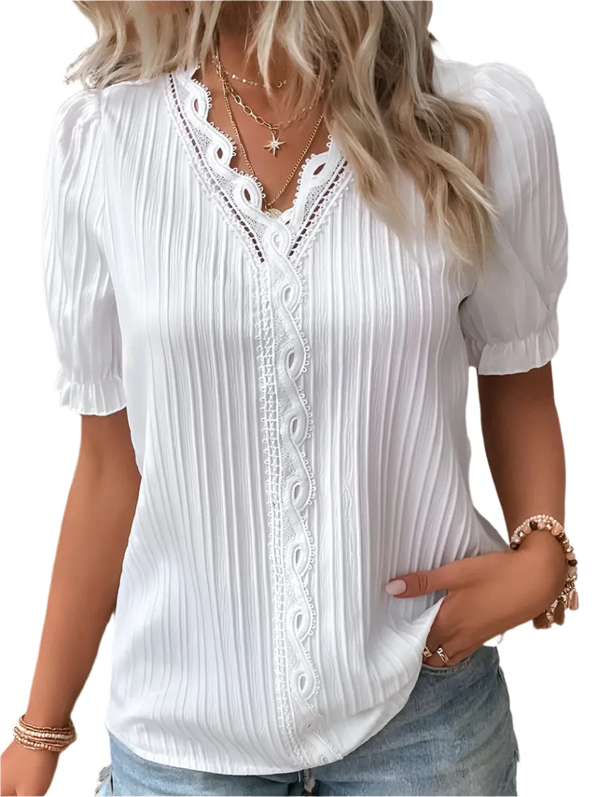 Mairi – Luxurious V-Neck Women’s Blouse