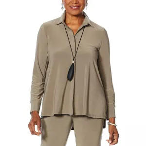 MarlaWynne Women's Jersey High Low Hem Shirt