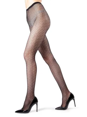 MeMoi Crochet Lurex Net Tights