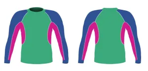 MEN AND WOMEN CUSTOM SNORKEL LONG SLEEVE RASH GUARD