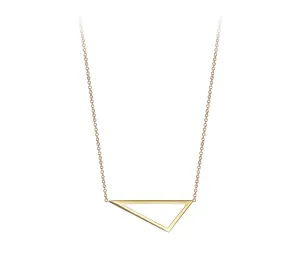 Mini Triangle Necklace | Yellow Gold
