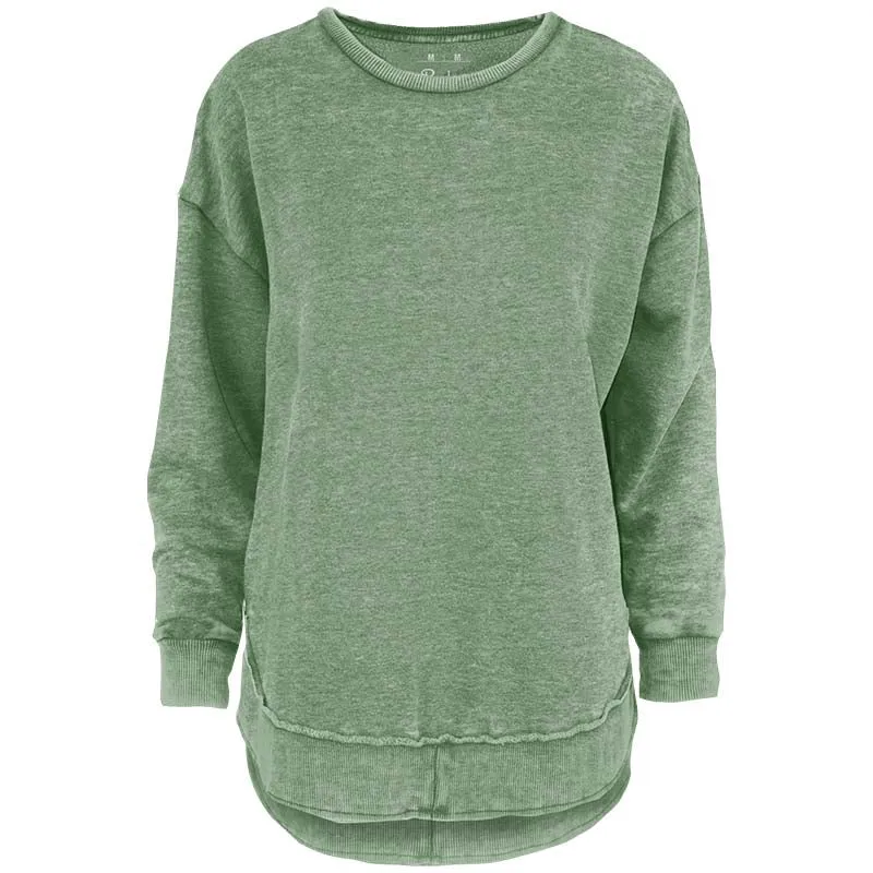 Mélange Poncho Crewneck Sweatshirt