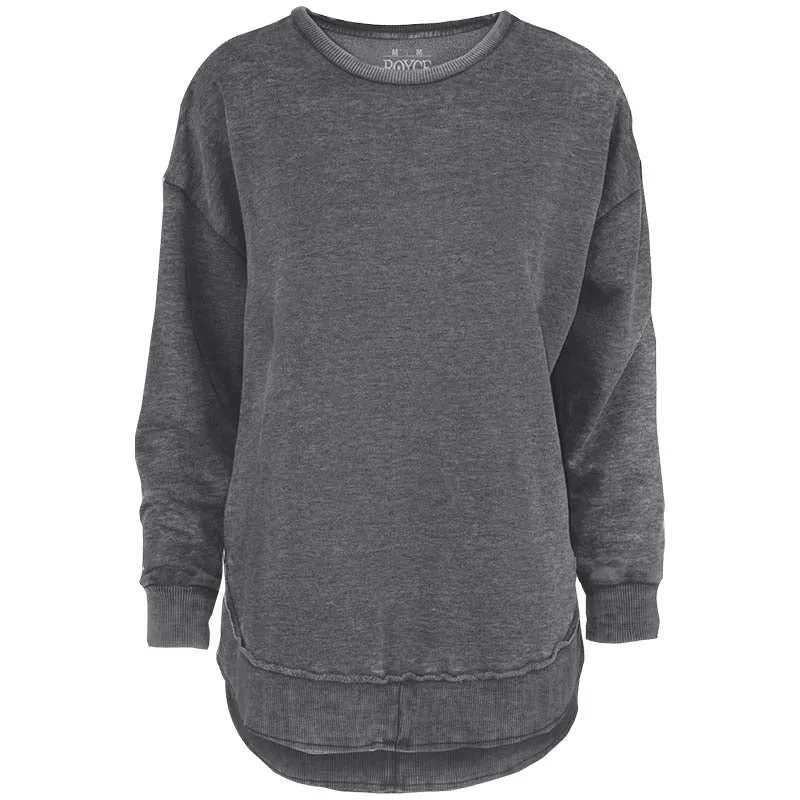 Mélange Poncho Crewneck Sweatshirt