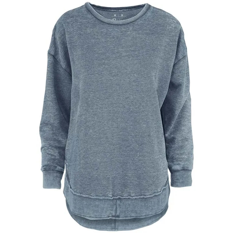 Mélange Poncho Crewneck Sweatshirt