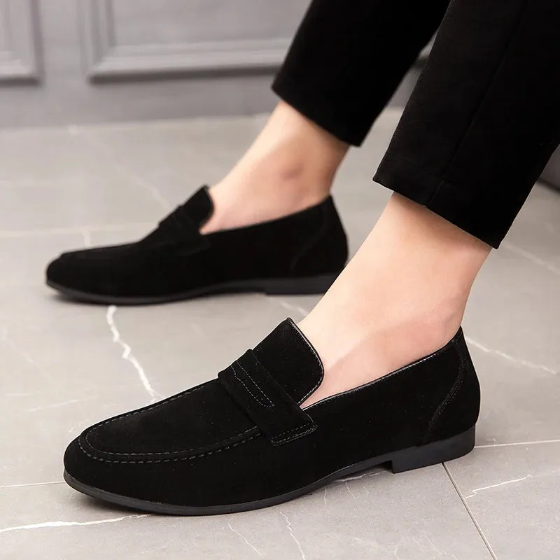 Männer Anzug Schuhe Wildleder Loafers