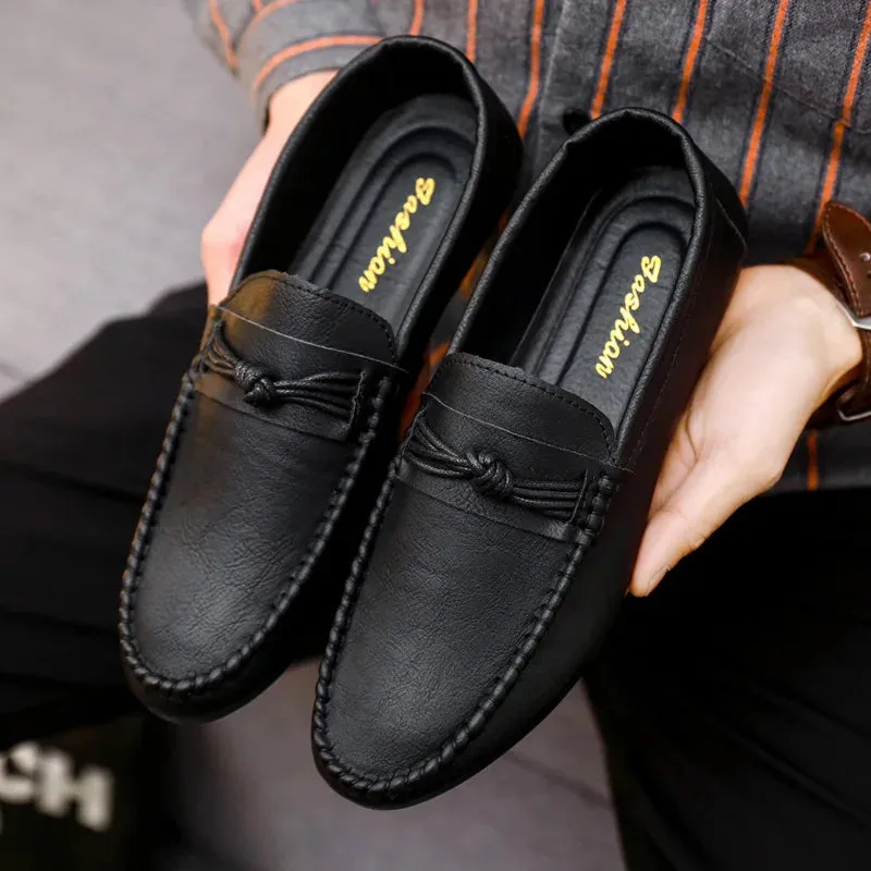 MoccaMen Loafers Herren Schuhe 2023 Modische Bequeme Slip-On-Mokassins Lederschuhe für Herren Freizeit-Schuhe