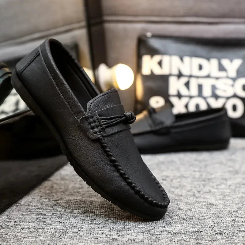 MoccaMen Loafers Herren Schuhe 2023 Modische Bequeme Slip-On-Mokassins Lederschuhe für Herren Freizeit-Schuhe