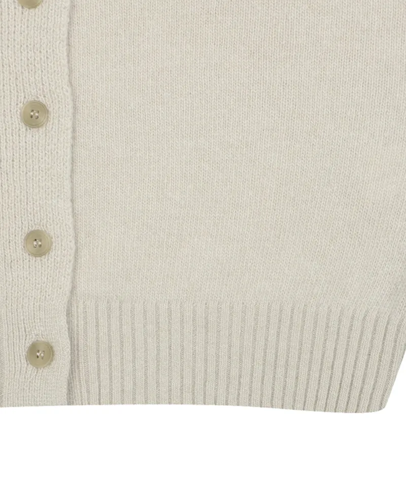 Monday Flow Soft Knit Cardigan - Light Beige
