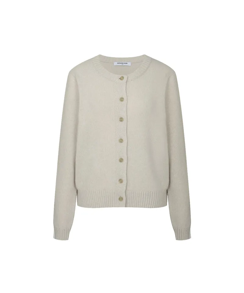 Monday Flow Soft Knit Cardigan - Light Beige