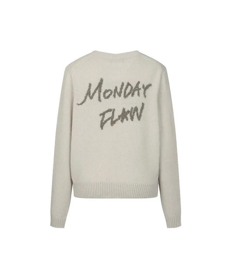 Monday Flow Soft Knit Cardigan - Light Beige