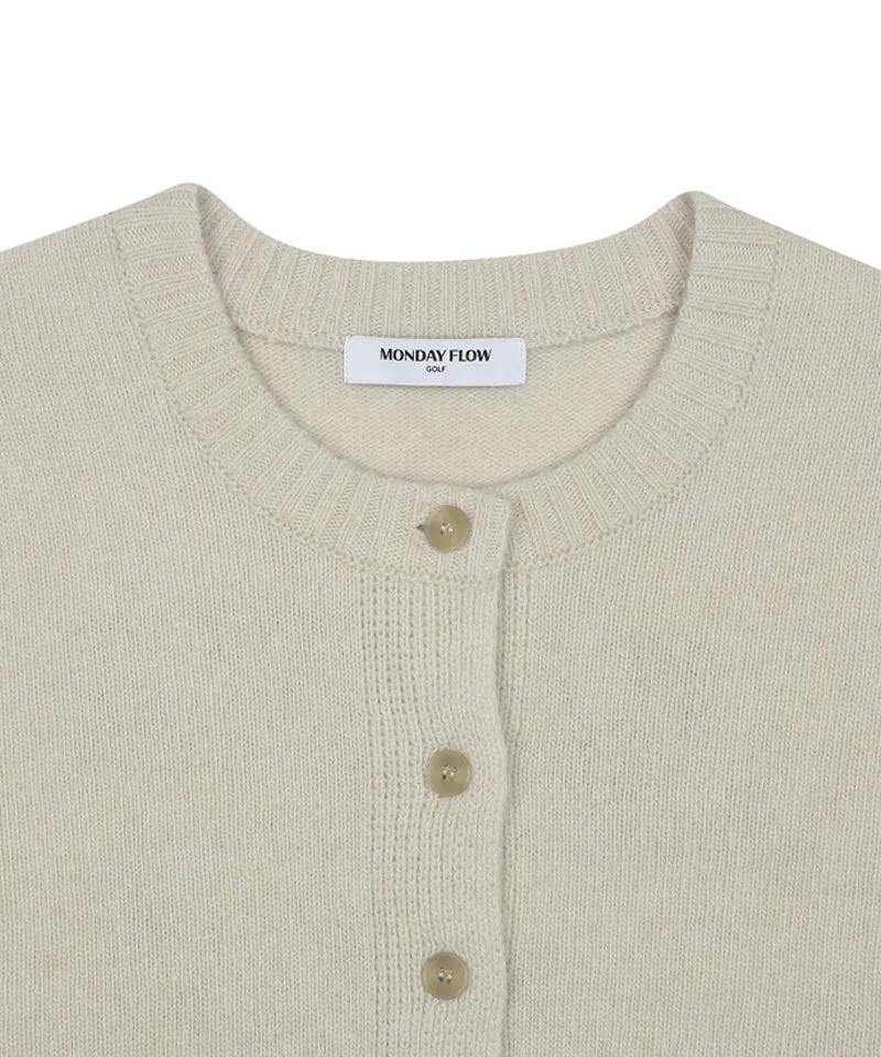 Monday Flow Soft Knit Cardigan - Light Beige