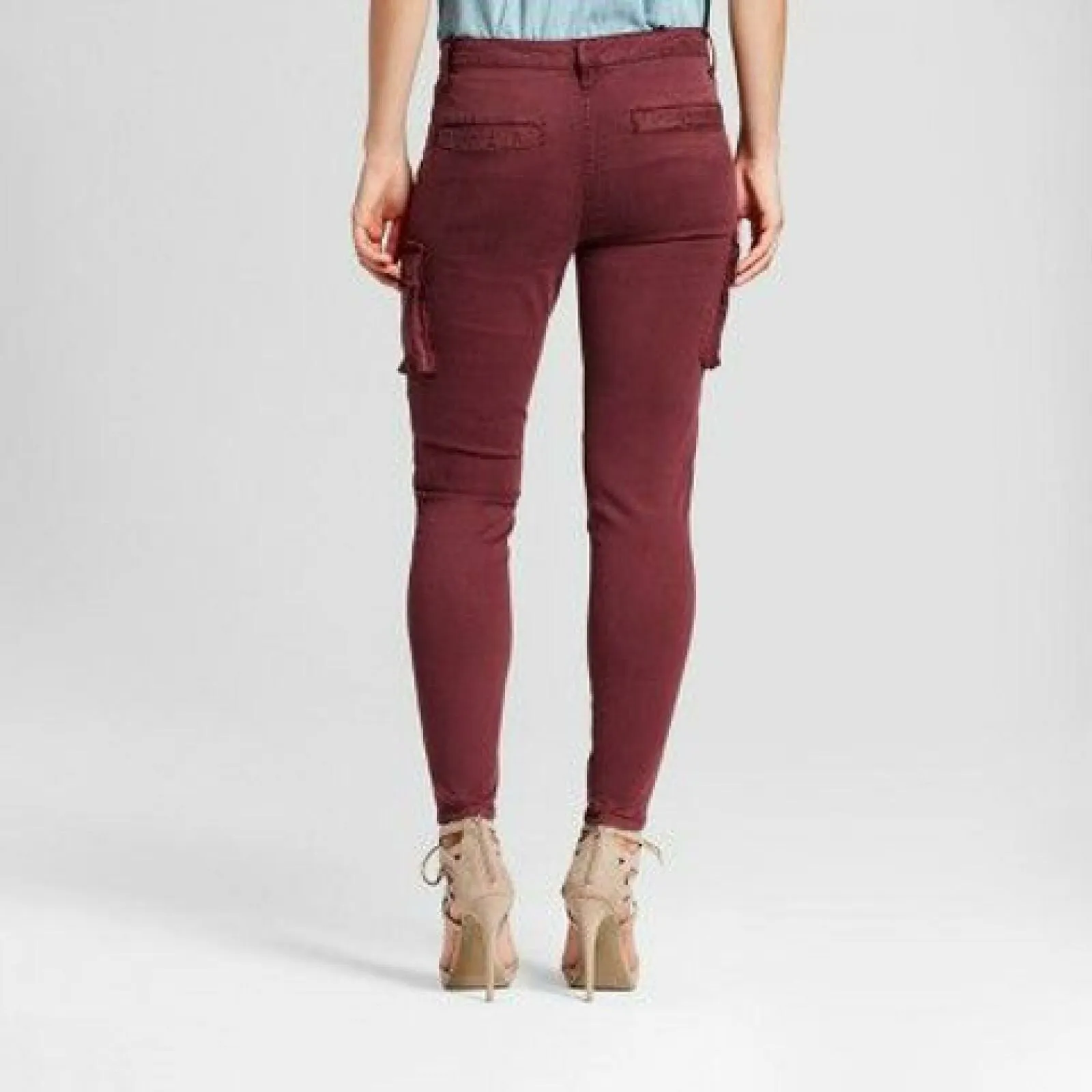 Mossimo Women's High Rise Stretch Jeggings Maroon 0