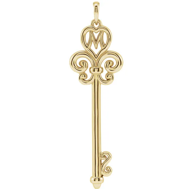 Mother's Key® Pendant or Necklace in Sterling Silver or 14k Gold
