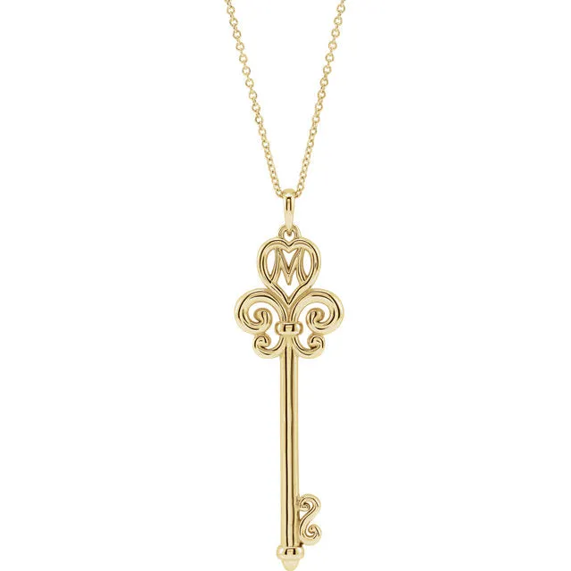 Mother's Key® Pendant or Necklace in Sterling Silver or 14k Gold