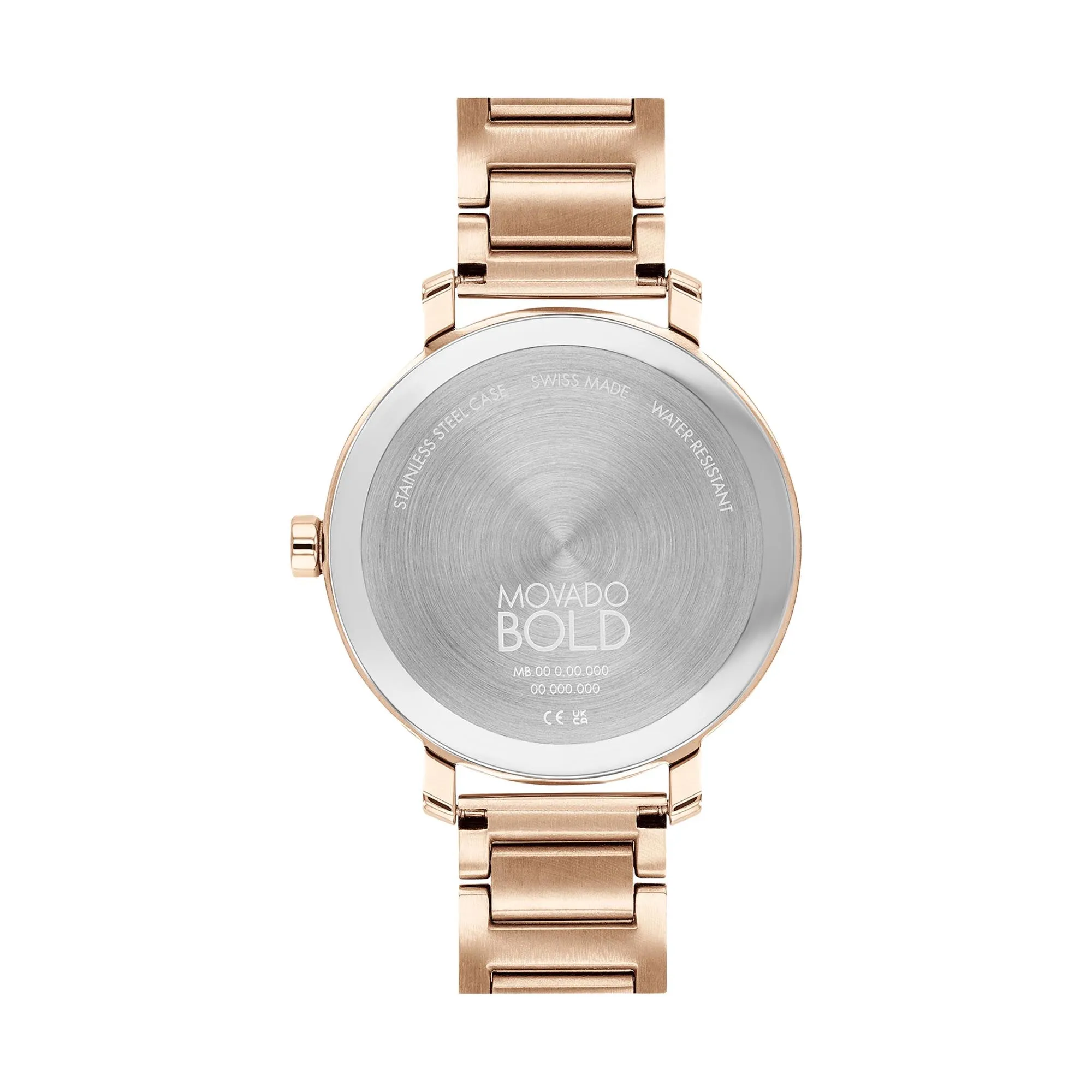 Movado Bold Women's Watch Rose Gold Tone Case Quartz