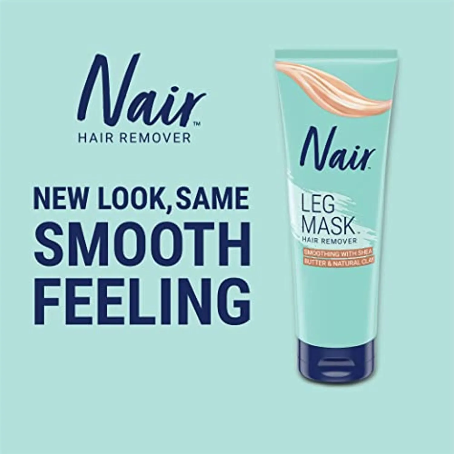 Nair Hair remover & beauty treatment, leg mask, even and smooth shea butter, 8 Ounce
