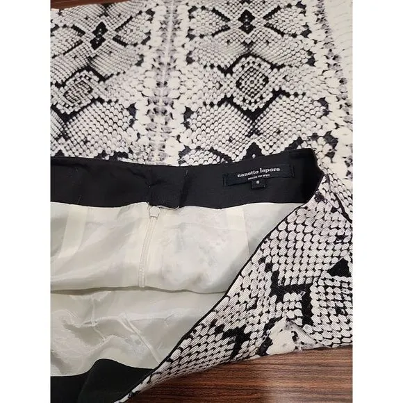 Nanette Lepore Women's Snake Print Skirt‎ Size 8