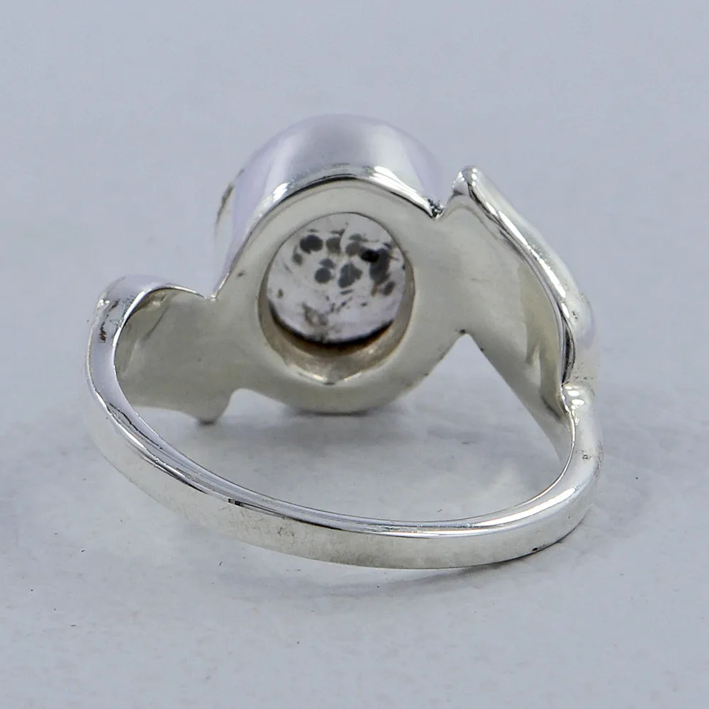 Natural Singing Quartz Silver Ring