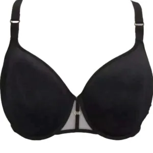 NEW CHANTELLE Womens T-Shirt Bra Black 36C Monogram Spacer Underwire Support