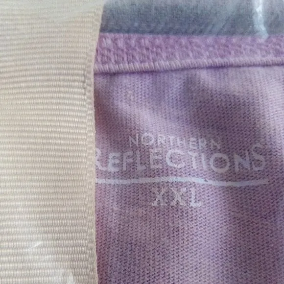 Northern Reflections Lavender Star and Plaid Pajamas Size XXL
