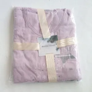 Northern Reflections Lavender Star and Plaid Pajamas Size XXL