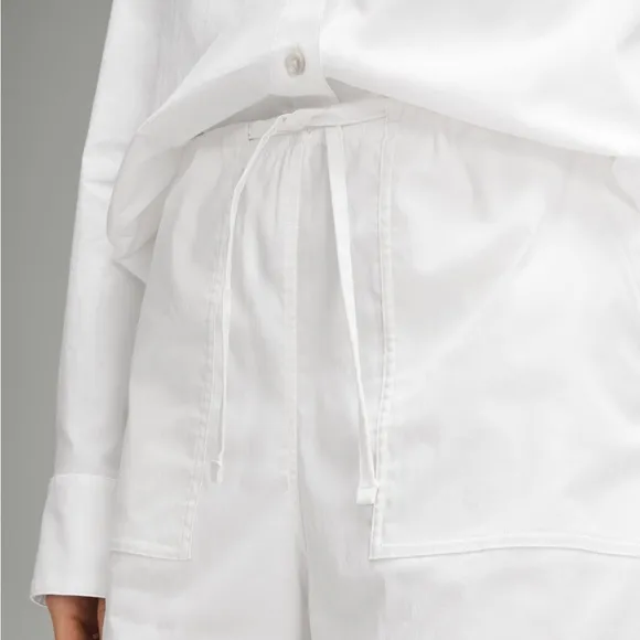 NWT Lululemon Cotton Blend Poplin High Rise Short 4”