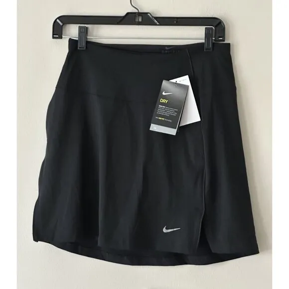 NWT Nike Womens Dri-FIT UV Victory 17” Golf Skirt Black Size XS Skort Tennis