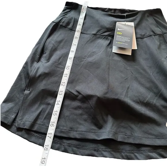 NWT Nike Womens Dri-FIT UV Victory 17” Golf Skirt Black Size XS Skort Tennis