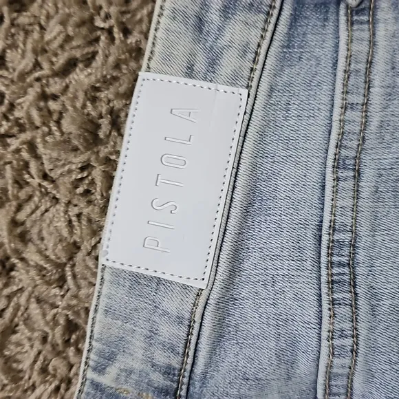 NWT Pistola Jeans Audrey Lush Distressed Skinny 26 Denim Pants Stretch