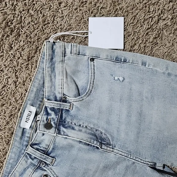 NWT Pistola Jeans Audrey Lush Distressed Skinny 26 Denim Pants Stretch