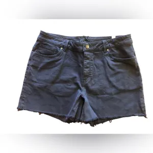 NWT Prana Faded Black Women's Buxton Style Jean Shorts in Onyx Size 12 31