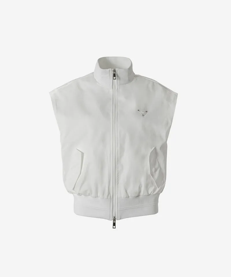 OBER Golf Memory Zip-Up Wind Vest - White